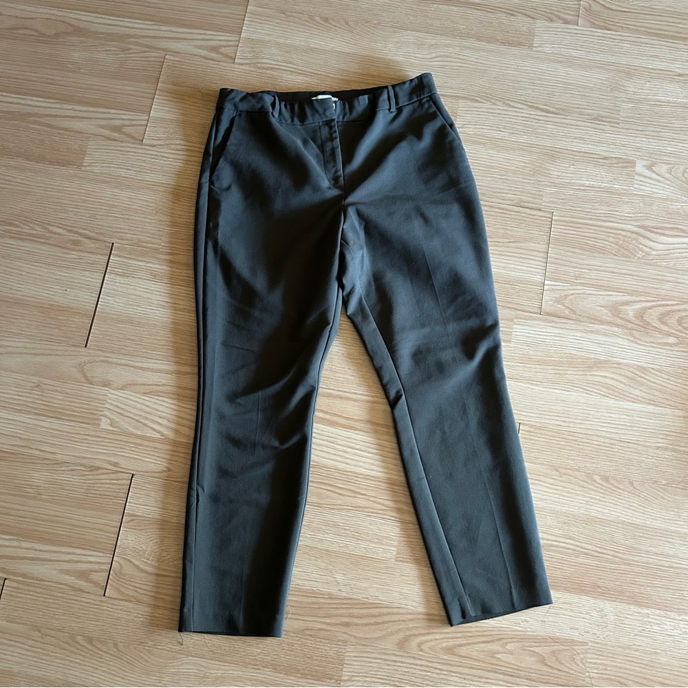 H&M Green Mid Rise Trousers Dress Pants Women’s 12